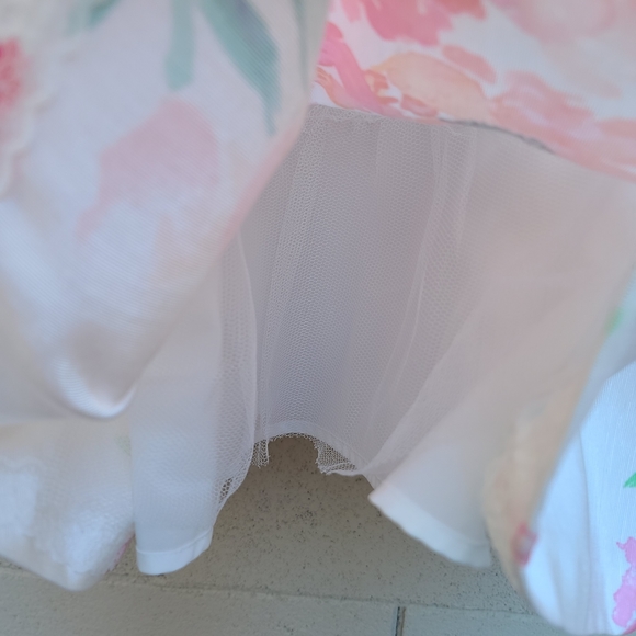 Modcloth | Hotline Watercolor Pink Spring Floral A-line Tulle Dress Plus Size 3X - Picture 9 of 16